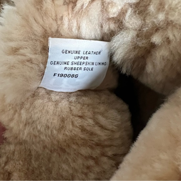 UGG Chestnut Ultimate Tall Braid 5340 Leather & Sheepskin Boots 7W - Picture 8 of 8